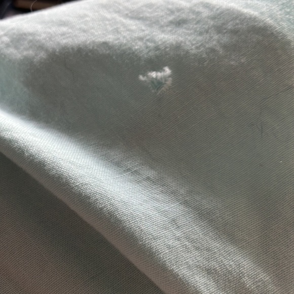 Vintage 60s 70s Mint Green Dress with Navy Trim - Picture 7 of 8